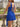 Tank V-Neck Backless Lace Up Mini A-Line Prom Dress With Ruffle Hem in Royal Blue