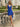 Tank V-Neck Backless Lace Up Mini A-Line Prom Dress With Ruffle Hem in Royal Blue
