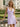 Tank V-Neck Backless Lace Up Mini A-Line Prom Dress With Ruffle Hem in Lavender