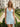 Tank V-Neck Backless Lace Up Mini A-Line Prom Dress With Ruffle Hem in Light Blue