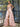 Strapless Corset Ball Gown With Ruffle Skirt Slit - Blush Pink