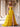 Strapless Corset Ball Gown With Ruffle Skirt Slit - Mustard Yellow