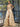 Strapless Corset Ball Gown With Ruffle Skirt Slit - Champagne