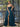 Strapless Corset Ball Gown With Ruffle Skirt Slit - Peacock Blue