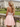 Luxury Crystal V-Neck Chiffon Mini Ball Gown Prom Dress in Blush Pink