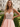 Luxury Crystal V-Neck Chiffon Mini Ball Gown Prom Dress in Blush Pink