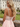 Luxury Crystal V-Neck Chiffon Mini Ball Gown Prom Dress in Blush Pink