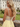 Luxury Crystal V-Neck Chiffon Mini Ball Gown Prom Dress in Yellow