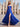 Cut Front Pleated A-Line Lace Up Long Prom Dress With Shawl - Royal Blue