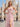 Cut Front Pleated A-Line Lace Up Long Prom Dress With Shawl - Pink