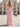 Cut Front Pleated A-Line Lace Up Long Prom Dress With Shawl - Pink