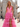 Halter Hot Fix Crystal Illusion Layered Ruffle Hem Long Ball Gown Prom Dress - Hot Pink