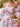 Off Shoulder Printing Mini Ball Gown Prom Dress in Pink