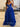 Lace Embroidery Layered Ball Gown Prom Dress - Royal Blue