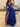 Lace Embroidery Layered Ball Gown Prom Dress - Royal Blue
