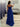 Lace Illusion Ruffle Tiered Ball Gown Prom Dress - Royal Blue