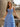 Lace Illusion Ruffle Tiered Ball Gown Prom Dress - Blue