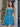 Lace Embroidery Tiered Mini Ball Gown Prom Dress - Blue