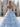 Pleated Layered Ruffle Hem Long Ball Gown Prom Dress in Sky Blue