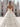 Pleated Layered Ruffle Hem Long Ball Gown Prom Dress in White