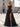 Pleated Layered Ruffle Hem Long Ball Gown Prom Dress in Black