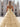 Pleated Layered Ruffle Hem Long Ball Gown Prom Dress in Champagne