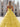 Pleated Layered Ruffle Hem Long Ball Gown Prom Dress in Mustard Yellow