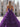 Pleated Layered Ruffle Hem Long Ball Gown Prom Dress in Purple