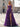 Pleated Layered Ruffle Hem Long Ball Gown Prom Dress in Purple