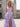 Pleated Layered Ruffle Hem Long Ball Gown Prom Dress in Lavender