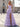 Pleated Layered Ruffle Hem Long Ball Gown Prom Dress in Lavender