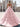 Pleated Layered Ruffle Hem Long Ball Gown Prom Dress in Pink