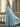 Off Shoulder Bodice Ruffle Chiffon Long Ball Gown Prom Dress in Sky Blue