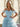 Off Shoulder Bodice Ruffle Chiffon Long Ball Gown Prom Dress in Sky Blue
