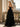 Off Shoulder Bodice Ruffle Chiffon Long Ball Gown Prom Dress in Black