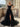 Off Shoulder Bodice Ruffle Chiffon Long Ball Gown Prom Dress in Black