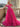 Off Shoulder Boned Bodice Ruffle Chiffon Long Ball Gown Prom Dress in Hot Pink