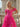 Off Shoulder Boned Bodice Ruffle Chiffon Long Ball Gown Prom Dress in Hot Pink