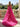 Strapless Boned Bodice Ruffle Chiffon Ball Gown Prom Dress - Hot Pink