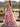 Removable Off Shoulder Boned Bodice Ruffle Printing Chiffon Ball Gown Prom Dress - Pink Floral