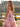 Removable Off Shoulder Boned Bodice Ruffle Printing Chiffon Ball Gown Prom Dress - Pink Floral