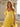 Off Shoulder Boned Bodice Ruffle Chiffon Long Ball Gown Prom Dress in Yellow
