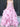 Removable Off Shoulder Boned Bodice Ruffle Printing Chiffon Ball Gown Prom Dress - Pink Floral