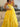 Strapless Boned Bodice Ruffle Chiffon Ball Gown Prom Dress - Yellow