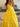 Strapless Boned Bodice Ruffle Chiffon Ball Gown Prom Dress - Yellow