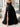 Strapless Boned Bodice Ruffle Chiffon Ball Gown Prom Dress - Black