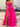 Strapless Boned Bodice Ruffle Chiffon Ball Gown Prom Dress - Hot Pink