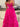 Strapless Boned Bodice Ruffle Chiffon Ball Gown Prom Dress - Hot Pink