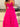Strapless Boned Bodice Ruffle Chiffon Ball Gown Prom Dress - Hot Pink