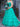 Strapless Boned Bodice Ruffle Chiffon Ball Gown Prom Dress - Turquoise